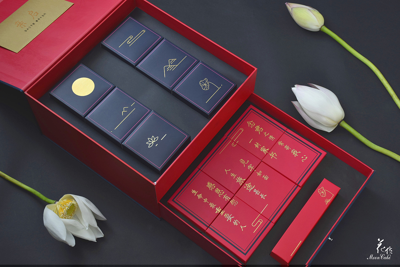一封家书 | 2018花作月饼定制礼盒(图ZMTI4MjE2MDI0) - 包装 - 站酷设计师梁黄原创素材 - 站酷ZCOOL