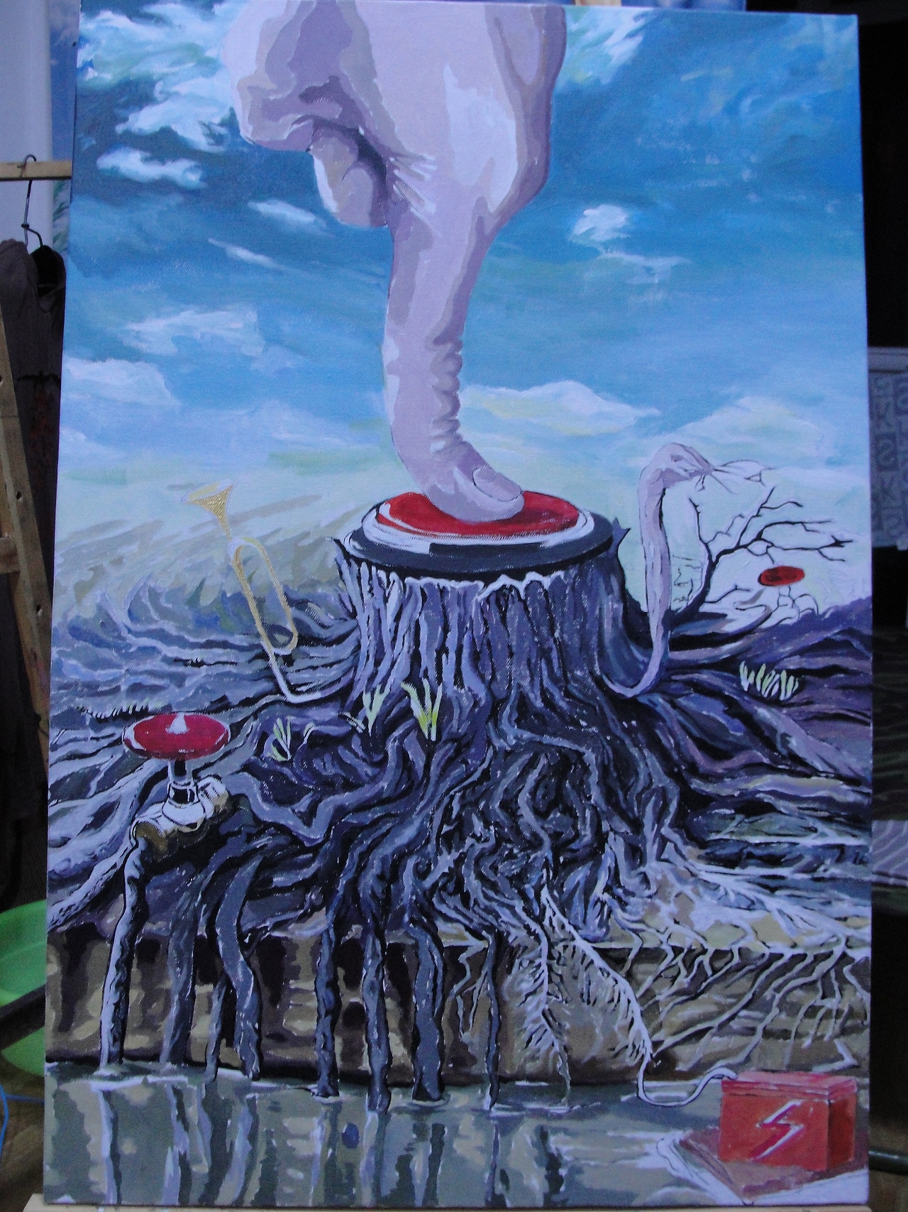 毕业设计（公益插画）绘画 油画 作品（图ZMjE5ODU5NTI=） - 概念设定 - 站酷设计师雷锋视觉品宣部原创素材 - 站酷ZCOOL