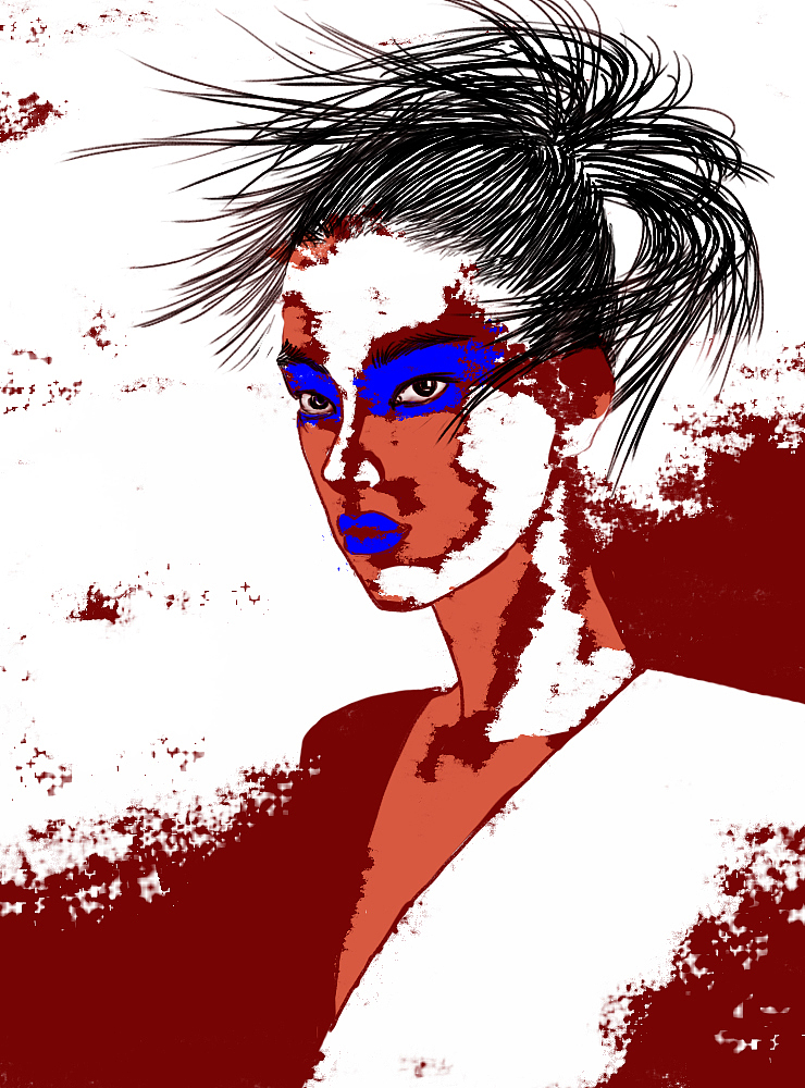 人物插畫練習，仿刮刀油畫（圖ZMjAzODk5MzY0） - 創(chuàng)作習作 - 站酷設計師胡堯兒原創(chuàng)素材 - 站酷ZCOOL