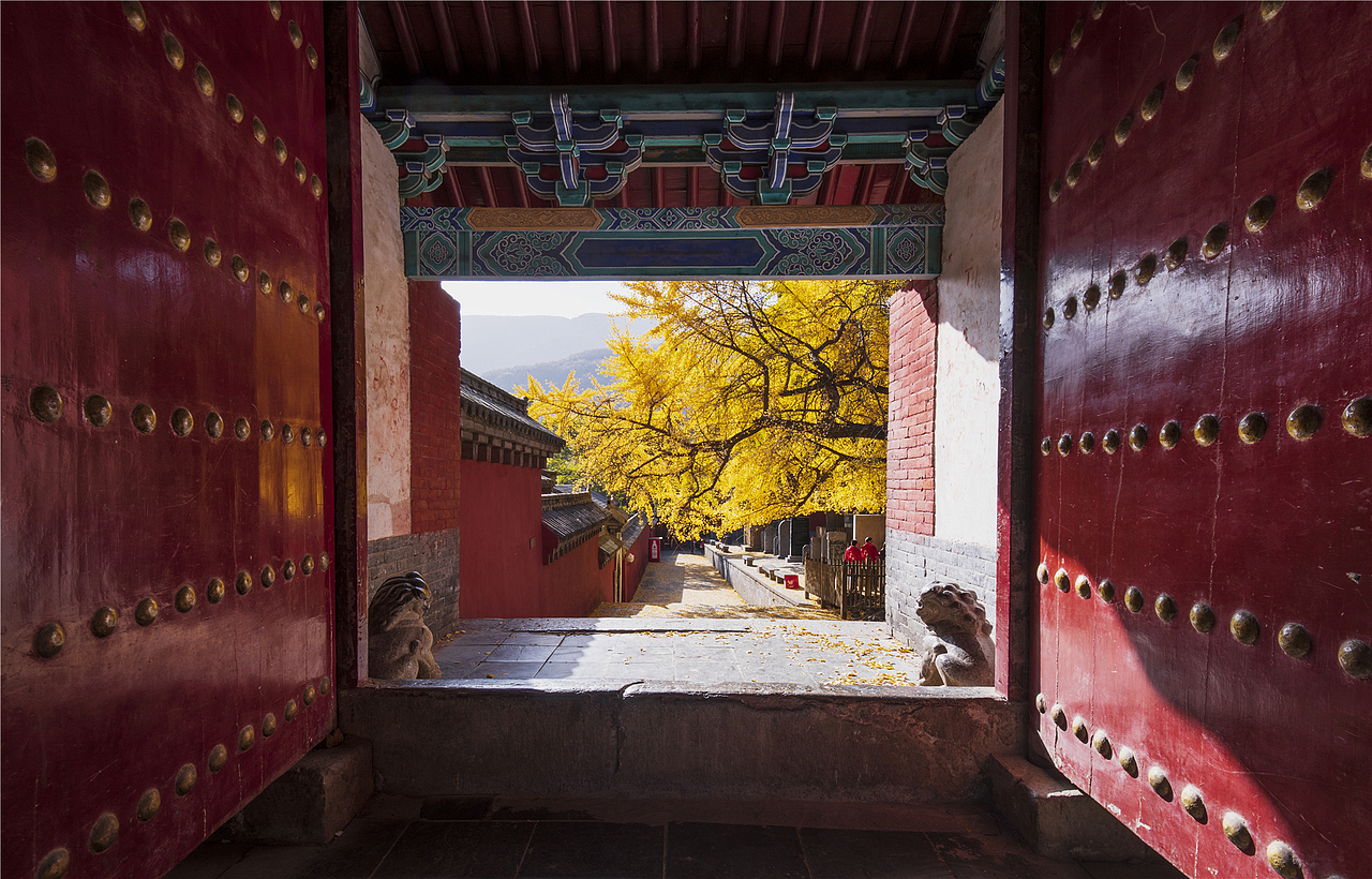 古建筑摄影：嵩山少林寺的秋