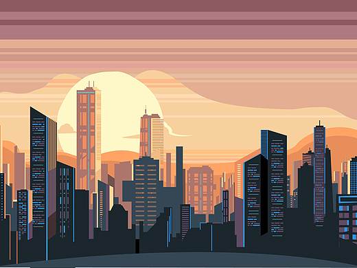 夕阳西下（个人主页-ZMjg0MDA0MzI=） - 创作习作 - 站酷设计师羊咩哩原创素材 - 站酷ZCOOL