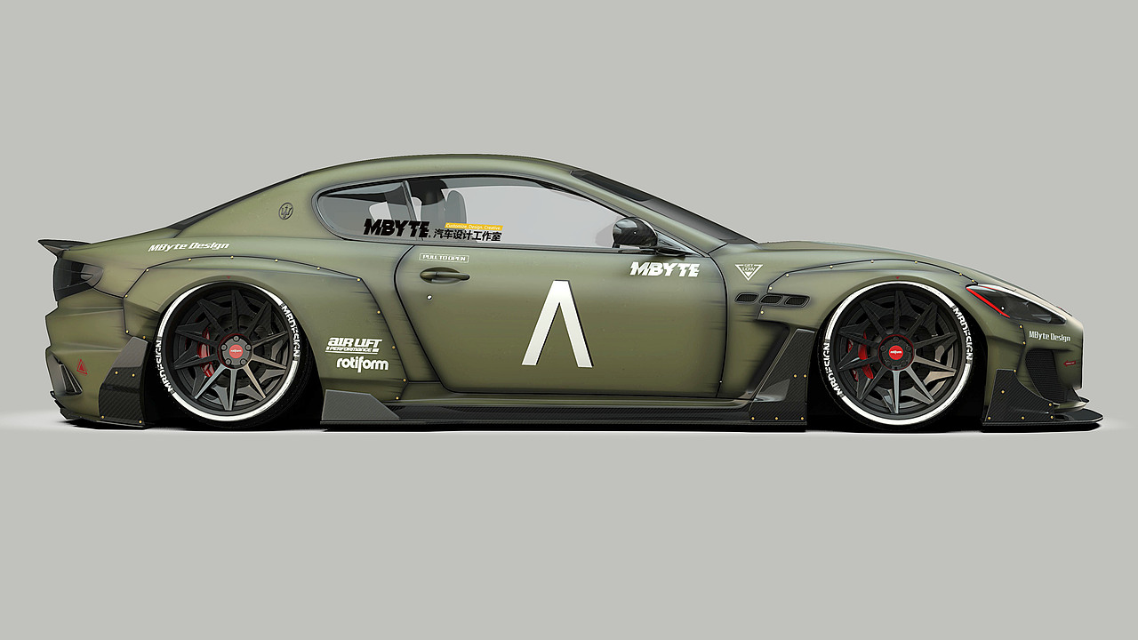 MBYTE 玛莎拉蒂 GT 宽体套件 从设计到实车（图ZMjIwOTg4NTA4） - 交通工具 - 站酷设计师MBYTE_CHINA原创素材 - 站酷ZCOOL