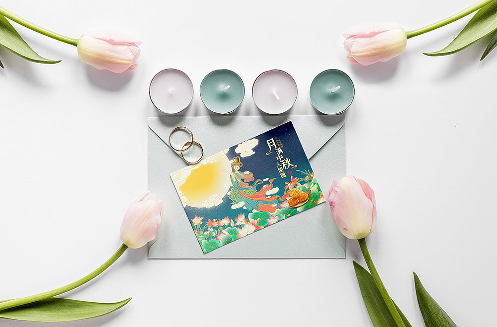 中秋节插画（图ZMjc1NTE0NTE2） - 商业插画 - 站酷设计师吃土仙子原创素材 - 站酷ZCOOL