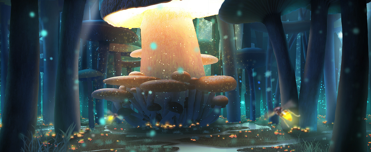 蘑菇林|插画|概念设定|花面李狗蛋_原创作品-站酷zcool