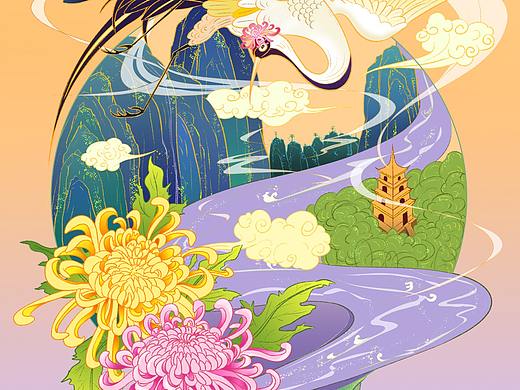 原创中国风插画