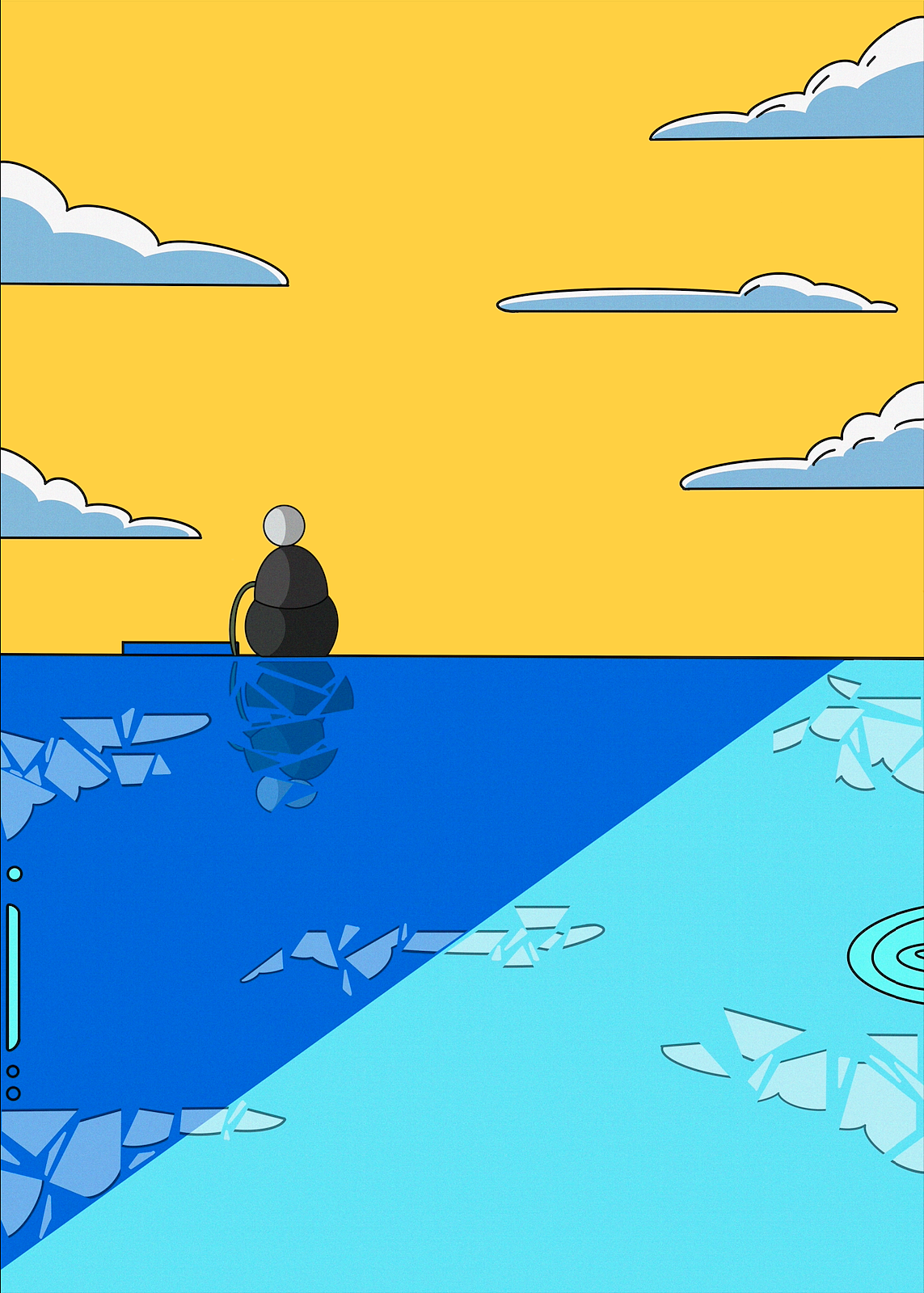 数字鸿沟（图ZMjU3NTg4NjMy） - 艺术插画 - 站酷设计师陈浩shimmer原创素材 - 站酷ZCOOL