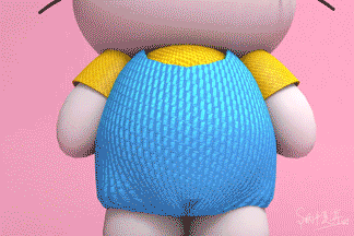 【X-半岛星球】X-Kitty糖果盒(C4D系列练习-13)