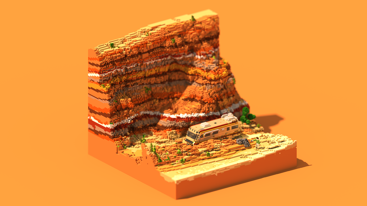magicavoxel 绝命毒师第一季第一集（图ZOTI3NDk3MDA=） - 动画/影视 - 站酷设计师GuomuGuomu原创素材 - 站酷ZCOOL