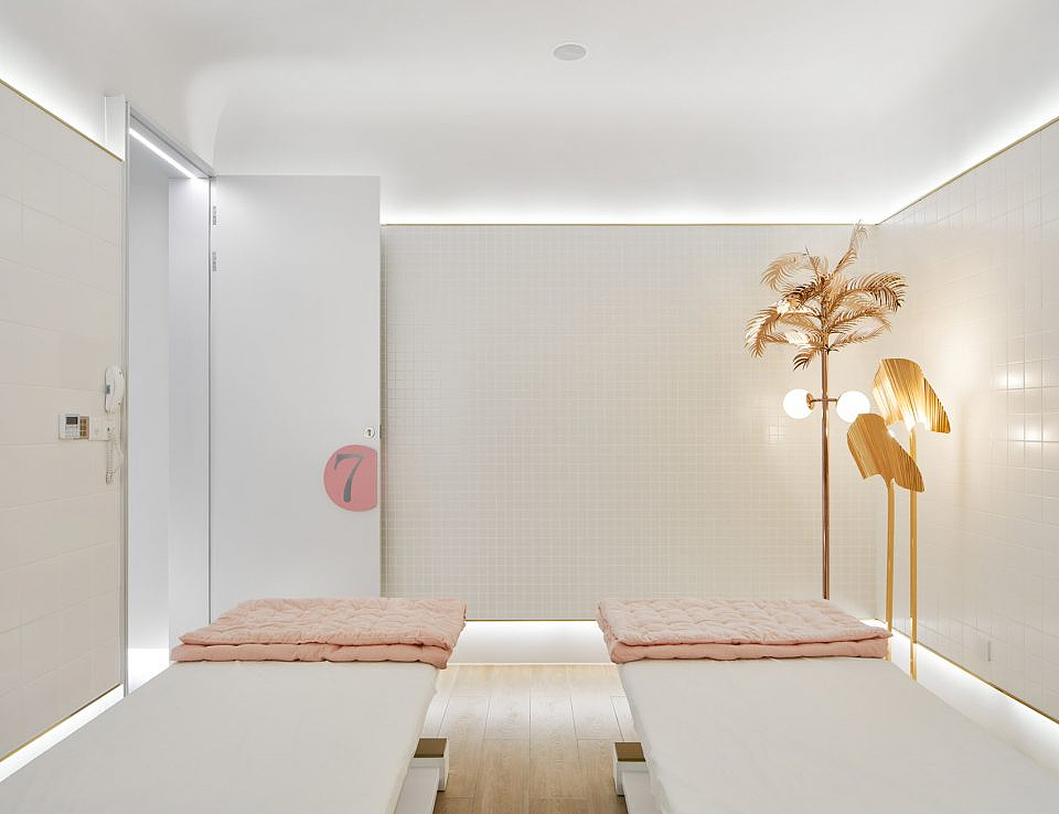 清远美容院装修设计案例|现代风格（图ZMTkxMTczMDM2） - 家装设计 - 站酷设计师建安设计原创素材 - 站酷ZCOOL