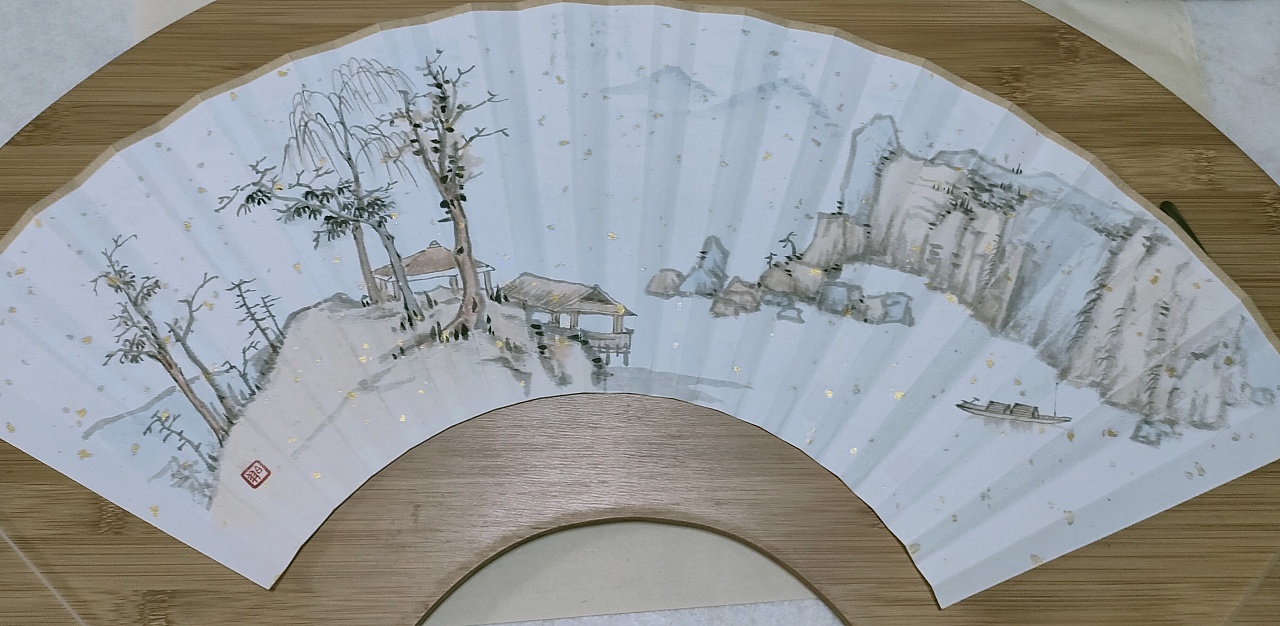 扇面|纯艺术|绘画|不秋草堂 - 原创作品 - 站酷 (zcool)