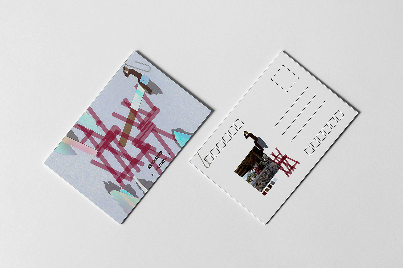 温州楠溪江主题旅游明信片