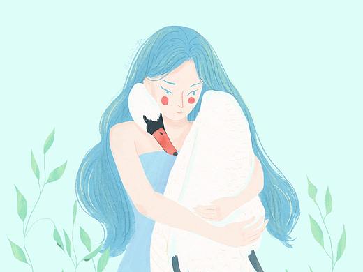 自然与人类的相拥（个人主页-ZNTI2ODM1MjQ=） - 艺术插画 - 站酷设计师Volarienta原创素材 - 站酷ZCOOL