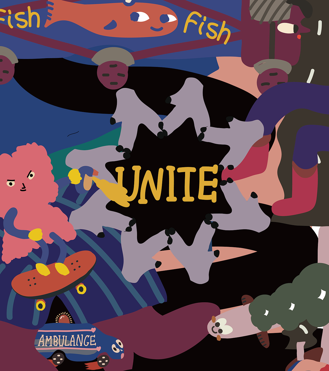 近期作品整理（图ZNjU0OTUzODA=） - 新锐潮流插画 - 站酷设计师野丸子原创素材 - 站酷ZCOOL