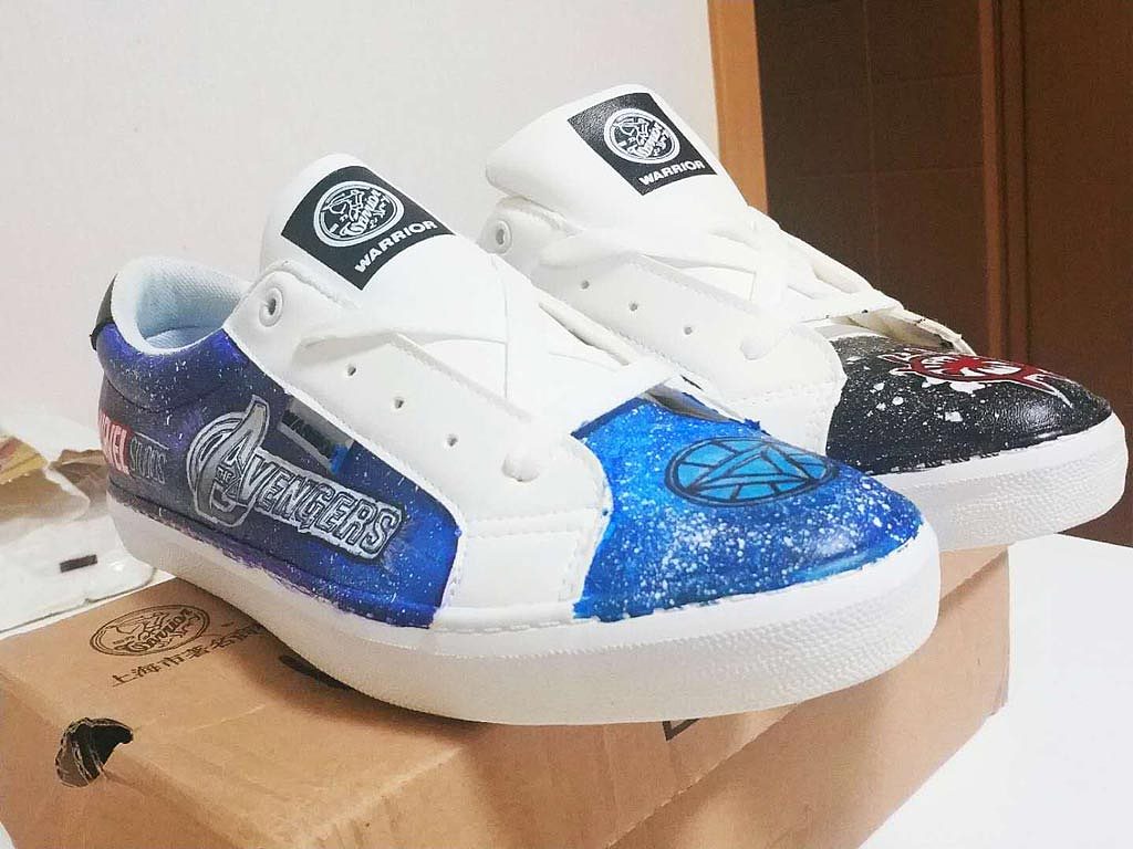 人非大神，初次尝试彩绘，为了“妇联”们（图ZMTYxMjYyNjk2） - 鞋履设计 - 站酷设计师woyao3ni原创素材 - 站酷ZCOOL