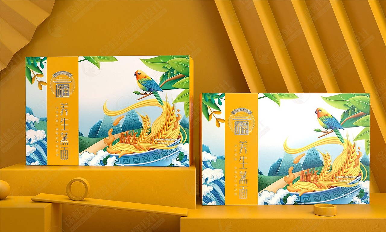 访圣蒸面与杂粮——徐桂亮品牌设计!