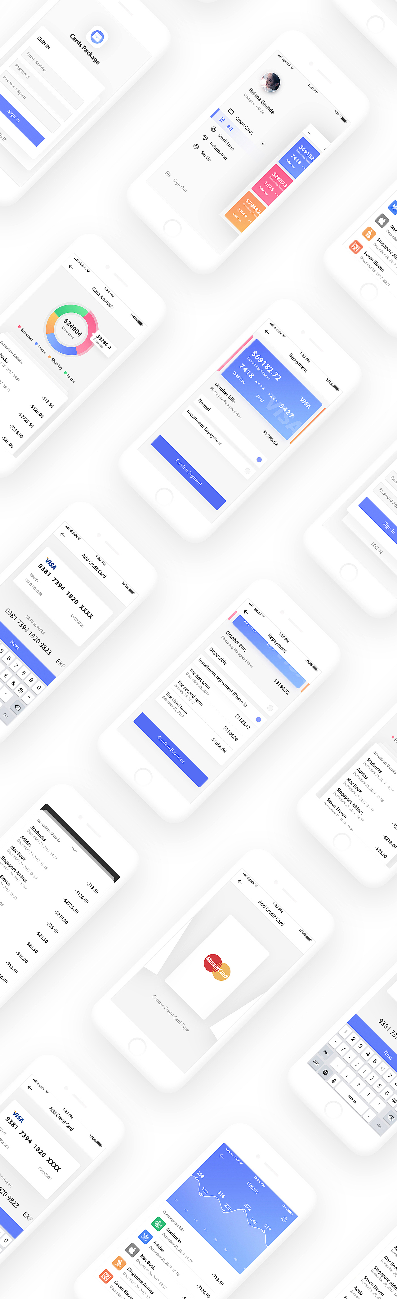 Cards Package App Design