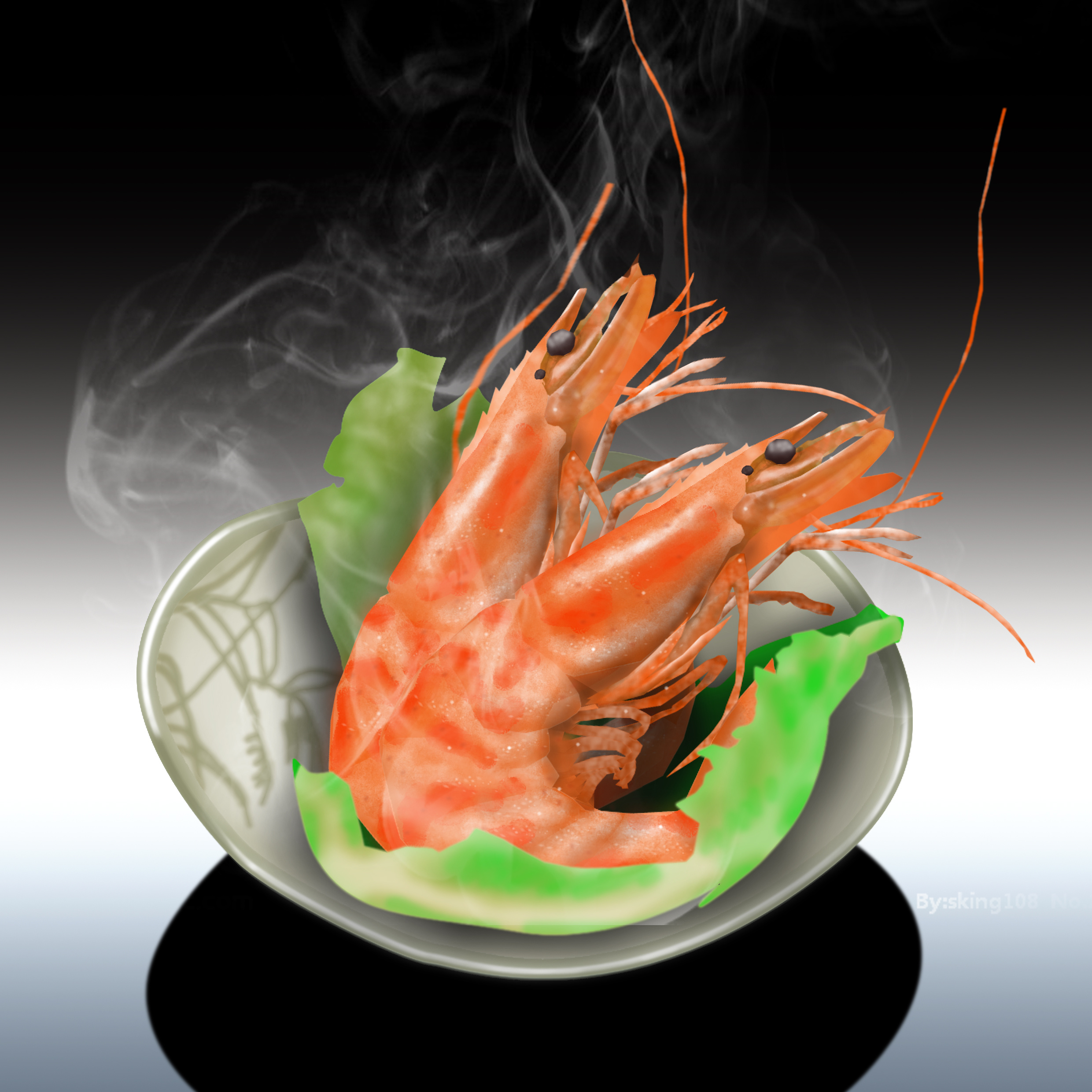 鼠绘虾|插画|创作习作|素颜一笔淡 - 原创作品 - 站酷 (zcool)