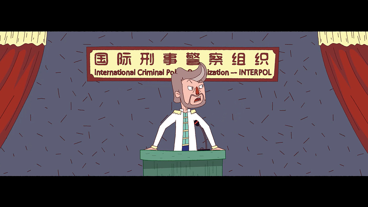 视知视频：用逐帧手绘做的MG动画，国际刑警（图ZNjQzOTg0NzY=） - Motion Graphic - 站酷设计师视知视频原创素材 - 站酷ZCOOL