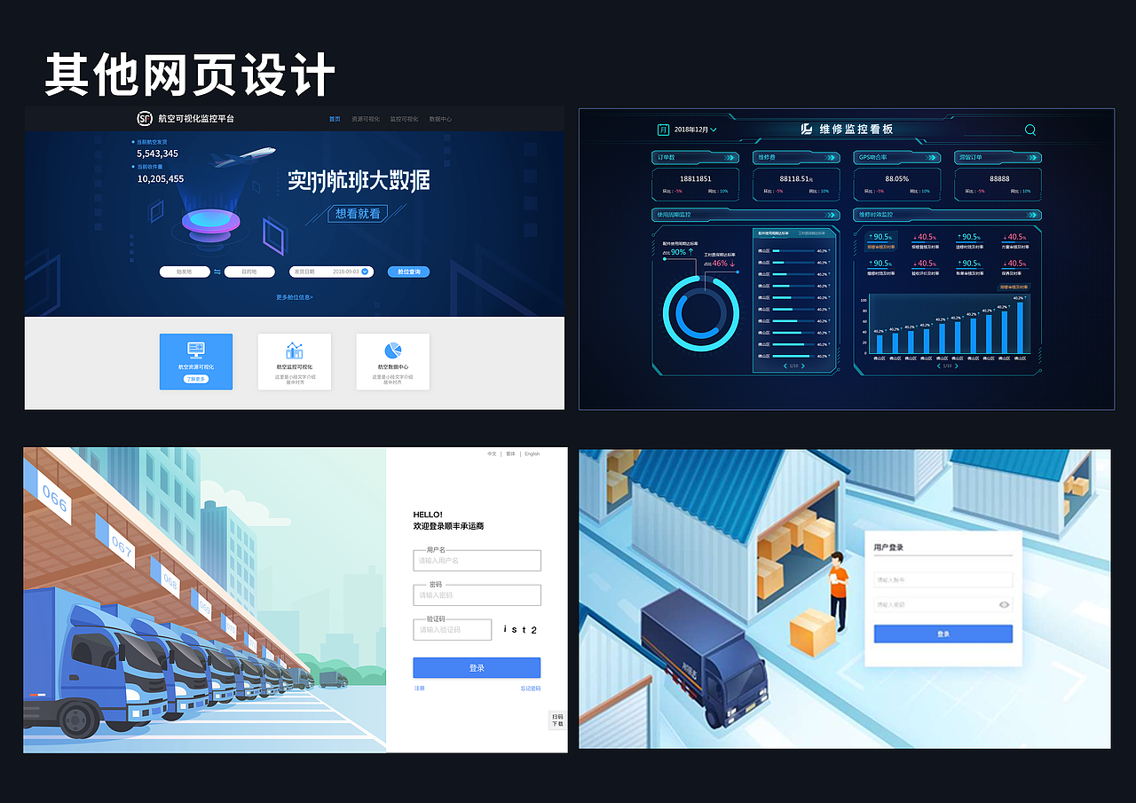 顺陆官网/后台/其他网页（图ZMTgzODE0MzA0） - 企业官网 - 站酷设计师依然z原创素材 - 站酷ZCOOL