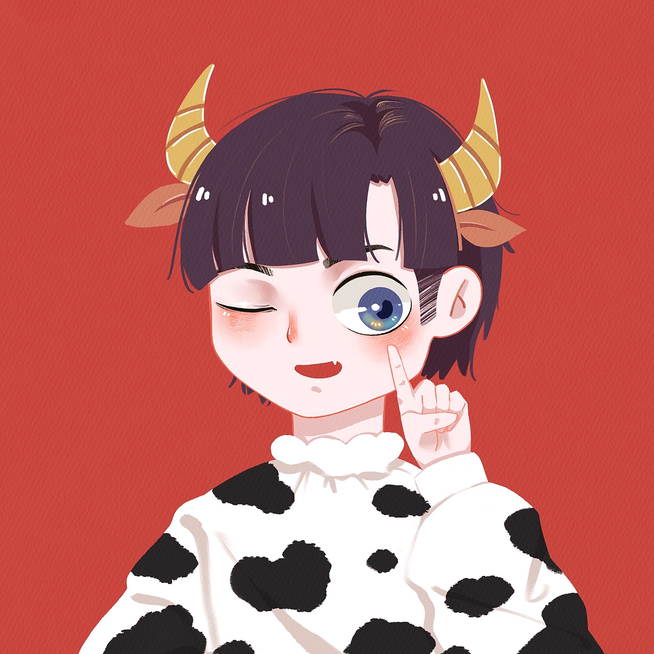 一组头像丨🐮（图ZMjQzODI0MjMy） - 创作习作 - 站酷设计师汤圆十二斤原创素材 - 站酷ZCOOL