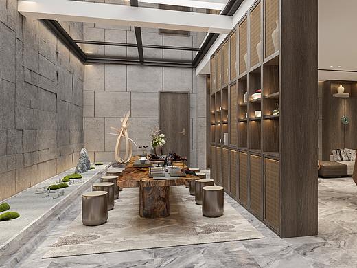 新中式地下会客室