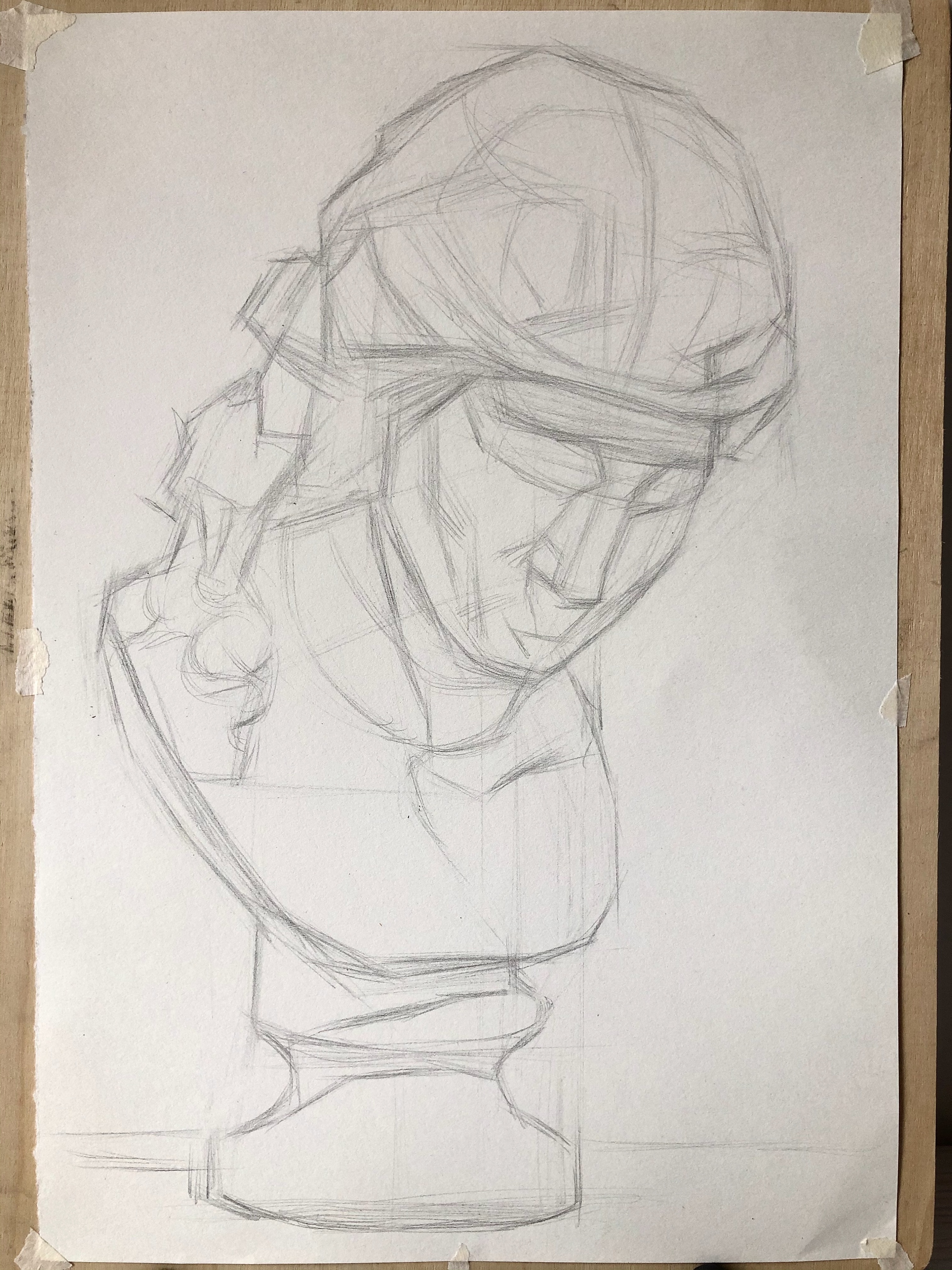 素描石膏像#阿里亚斯