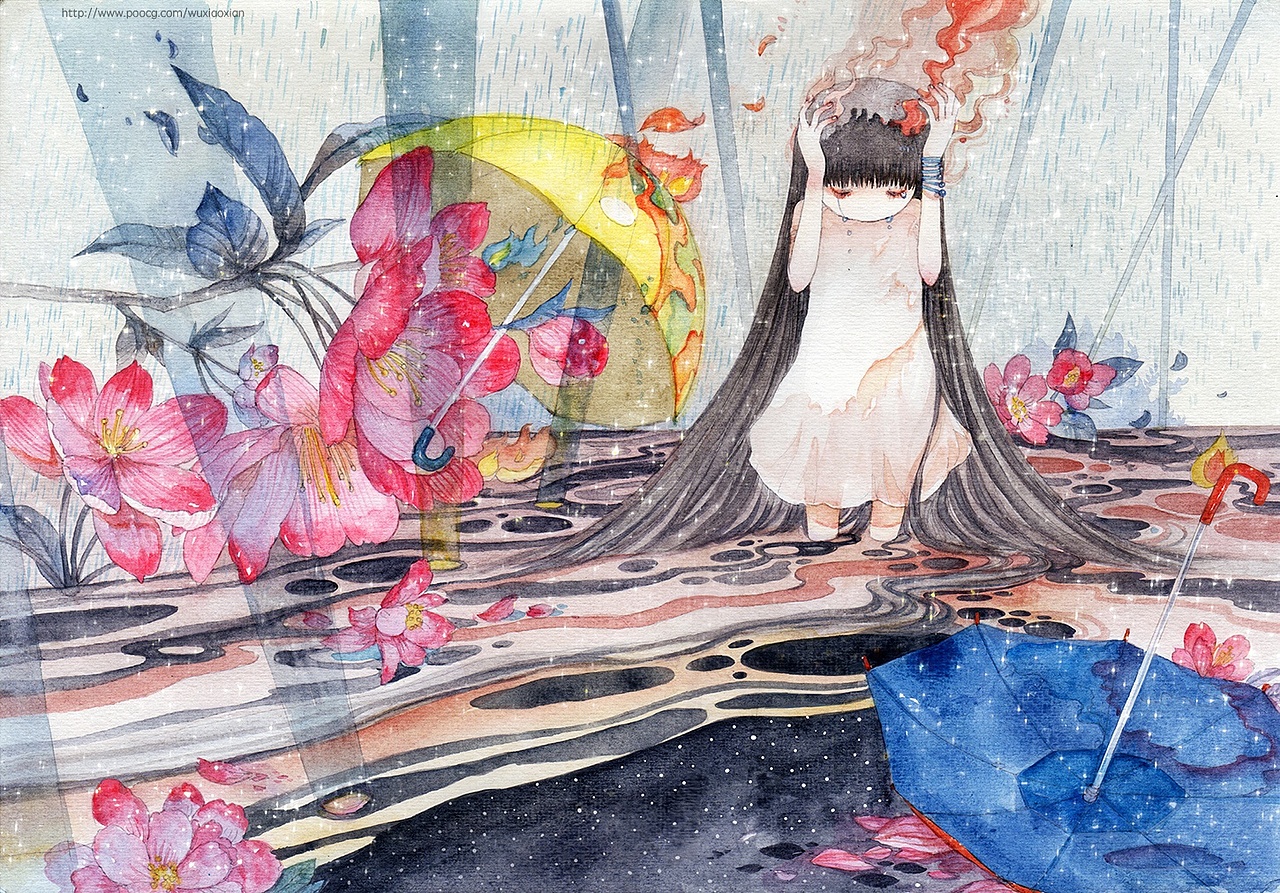 春天来了，水彩画起来（图ZNzQ0OTIzMjQ=） - 创作习作 - 站酷设计师舞小仙原创素材 - 站酷ZCOOL