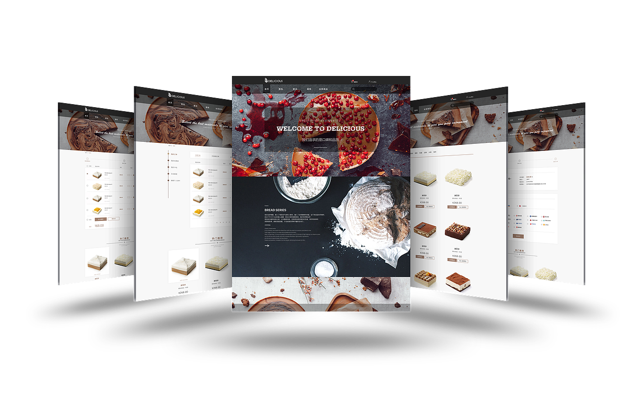 蛋糕甜品WEB端电商的设计