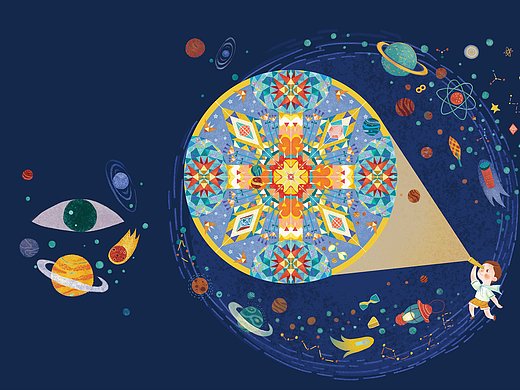 果麦文化《万花筒》插画-商业插画27270403年前果麦文化《万花筒》