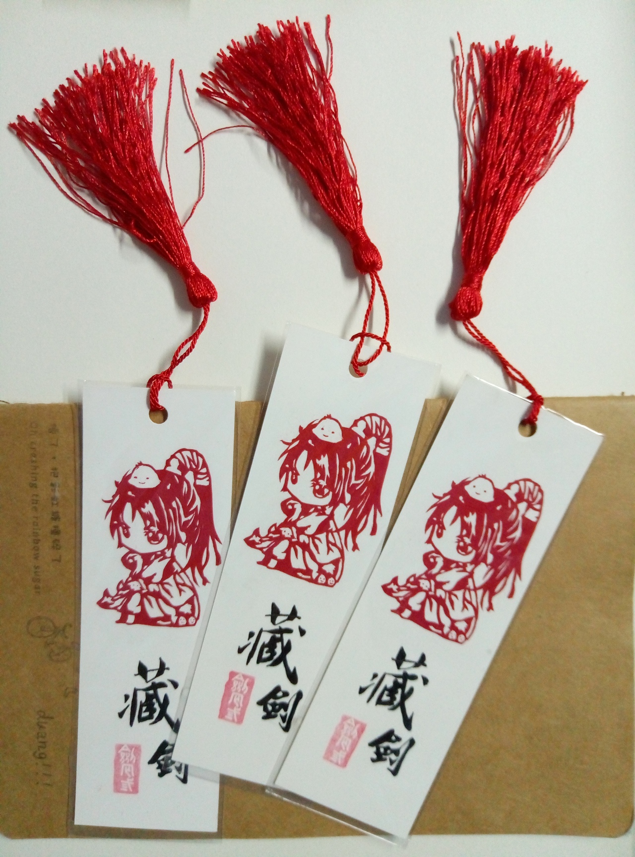 动漫剪纸书签（图ZODQ3NjYyNTY=） - 其他手工艺 - 站酷设计师施珂原创素材 - 站酷ZCOOL