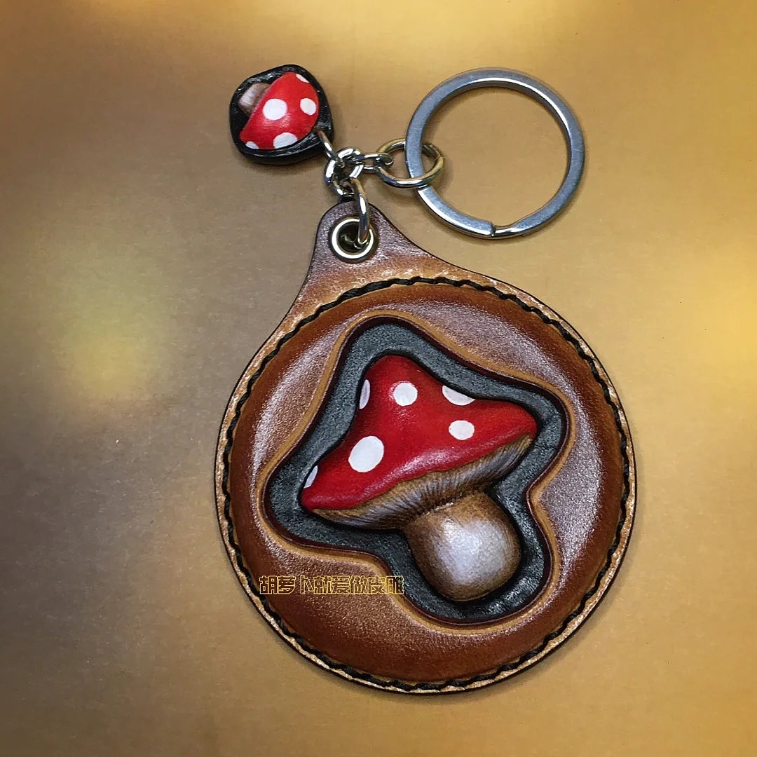 采蘑菇的小挂件