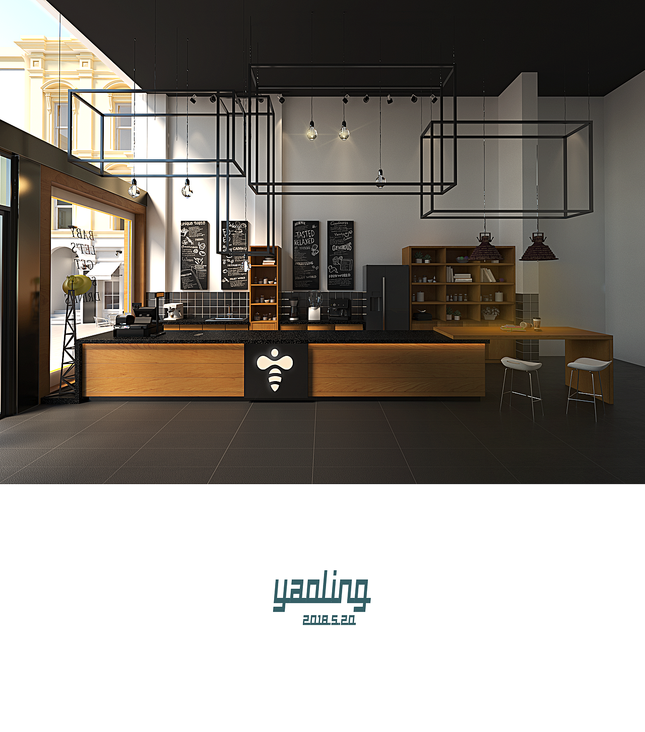 奶茶店（图ZMTE1OTk1Njcy） - 家装设计 - 站酷设计师needmadbee原创素材 - 站酷ZCOOL