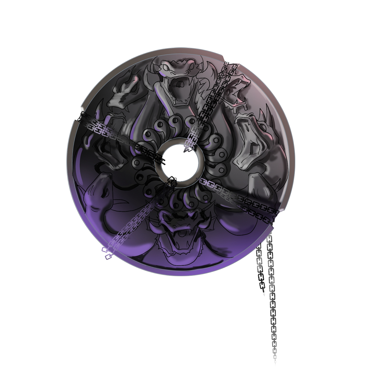 八岐大蛇皮肤《大狱邪神》（图ZMTg3MDUxNTUy） - 商业插画 - 站酷设计师李壹南原创素材 - 站酷ZCOOL