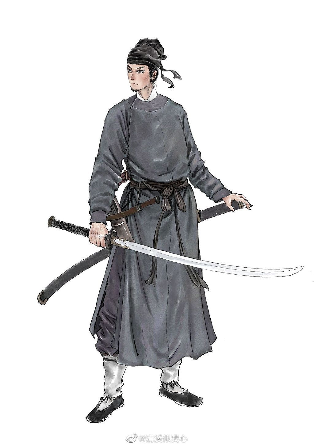 汉服少女武者|插画|概念设定|慕阳汉研站 - 原创作品 - 站酷 (zcool)