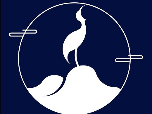 有关动物的logo-鹤