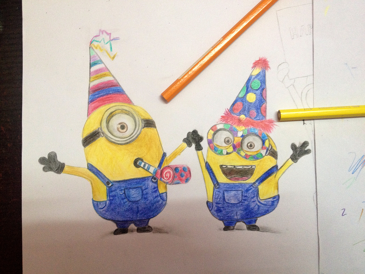 小黄人,卑鄙|纯艺术|绘画|闲看花落_原创作品-站酷zcool