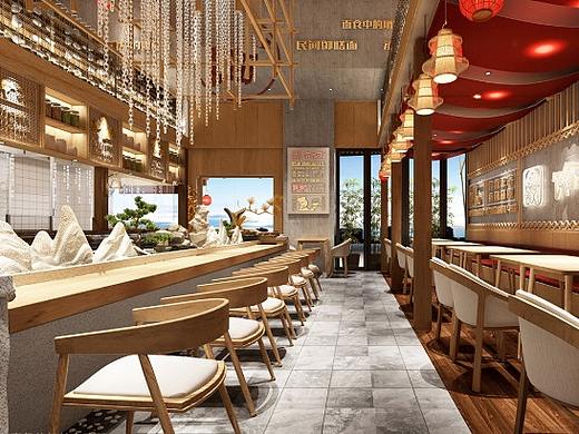深圳·金刚饸饹面餐饮设计纪实-花万里