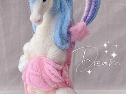 「原创手工」羊毛毡 | 少女年华以梦为马