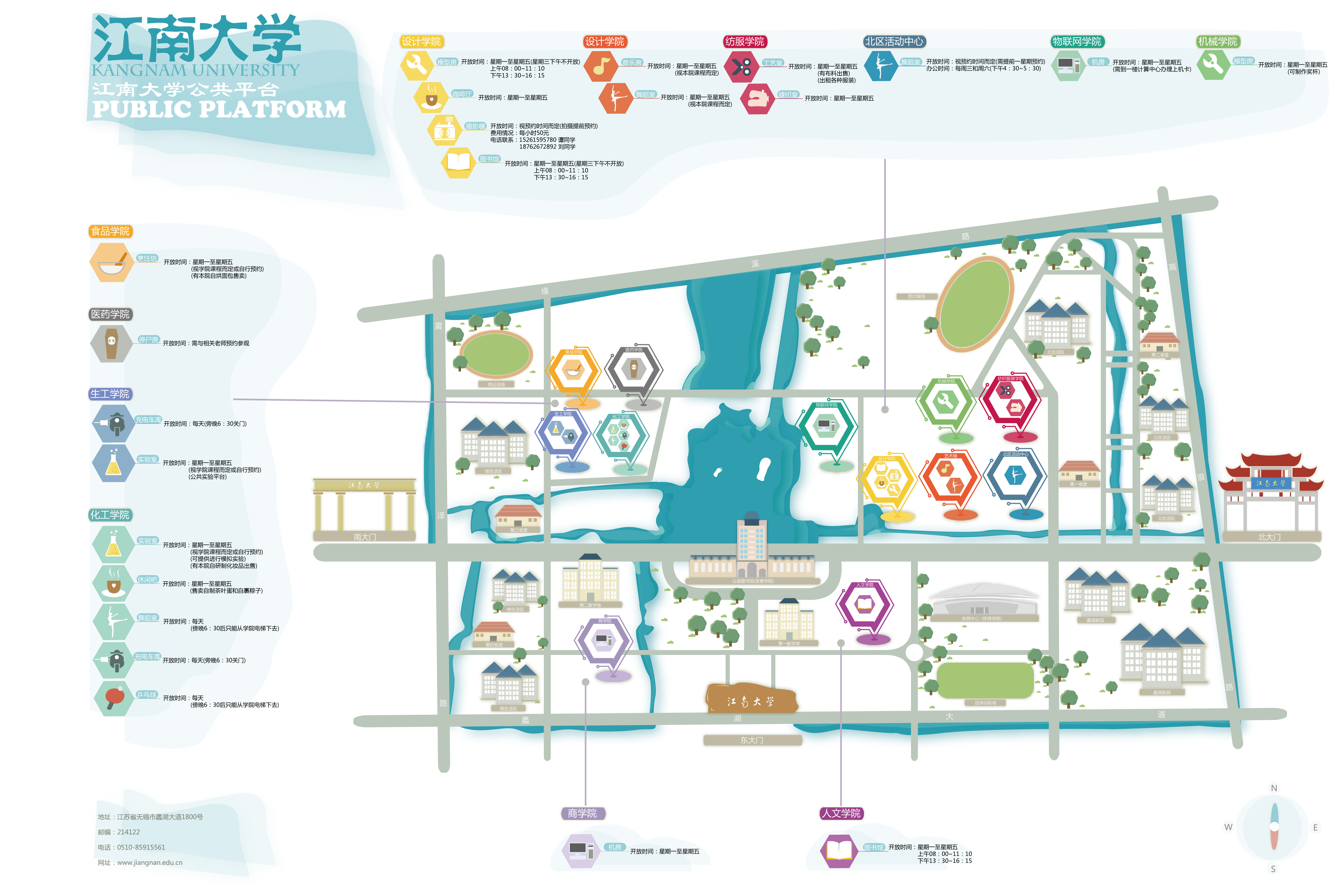 江南大学公共平台地图