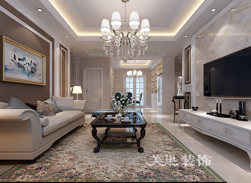 简欧风格客餐厅