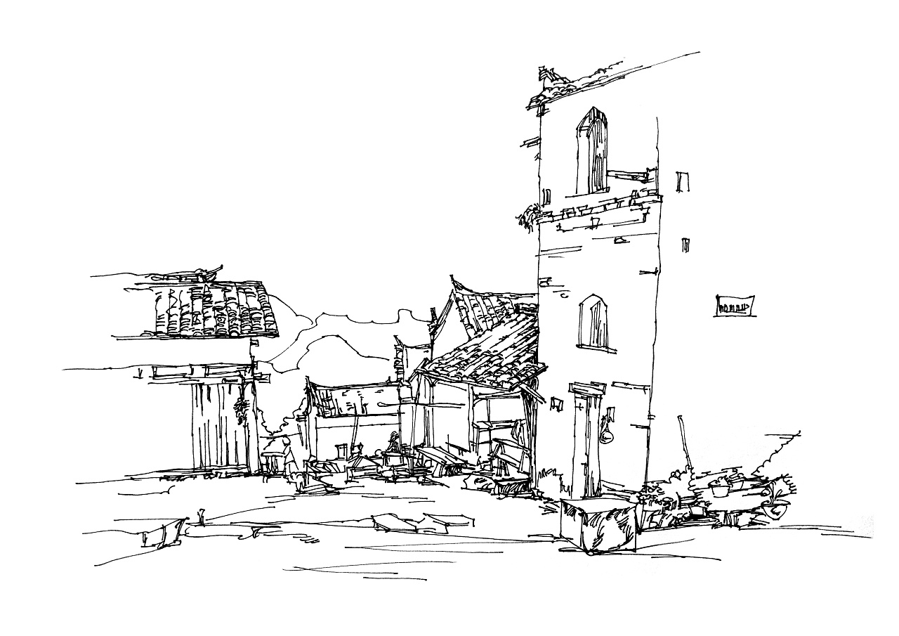 村村寨寨绘画图片