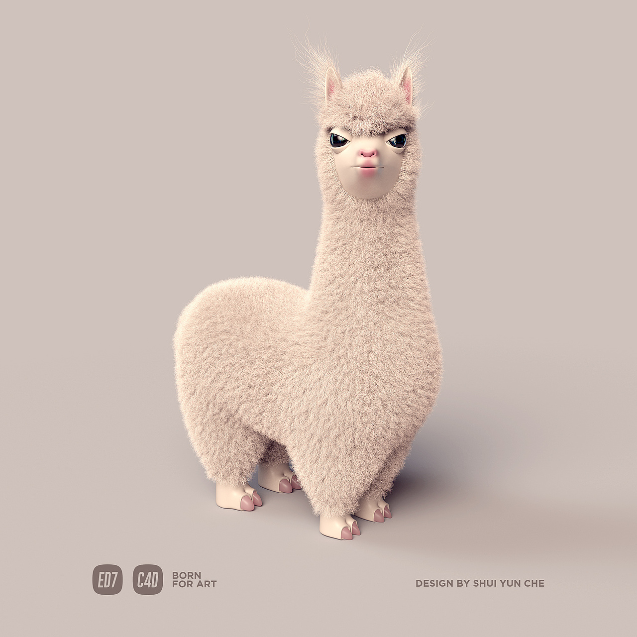 C4D视觉动物玩偶系列