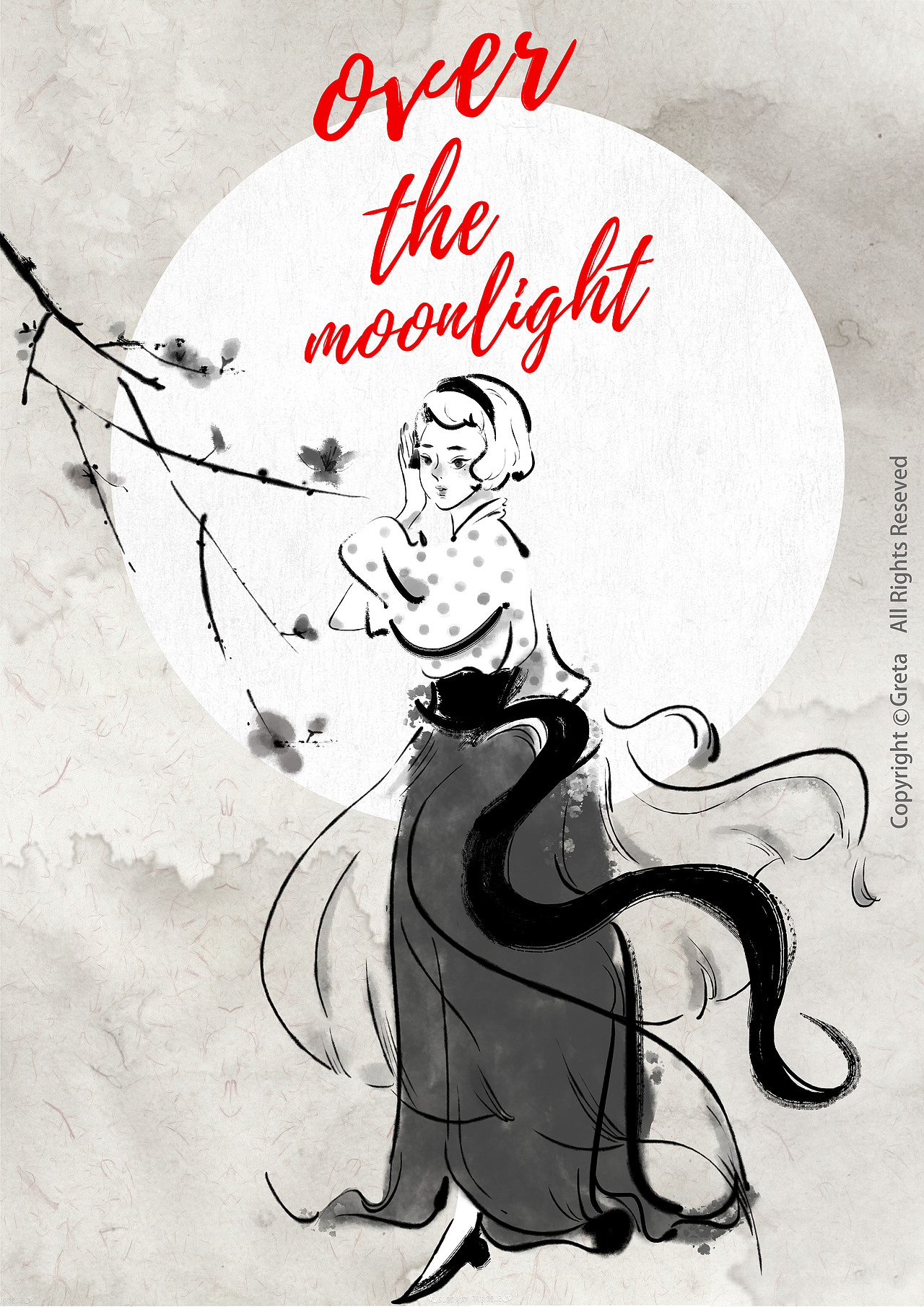 over the moonlight.（圖ZMjgxNjY4NjAw） - 商業(yè)插畫(huà) - 站酷設(shè)計(jì)師小塔軟糖原創(chuàng)素材 - 站酷ZCOOL