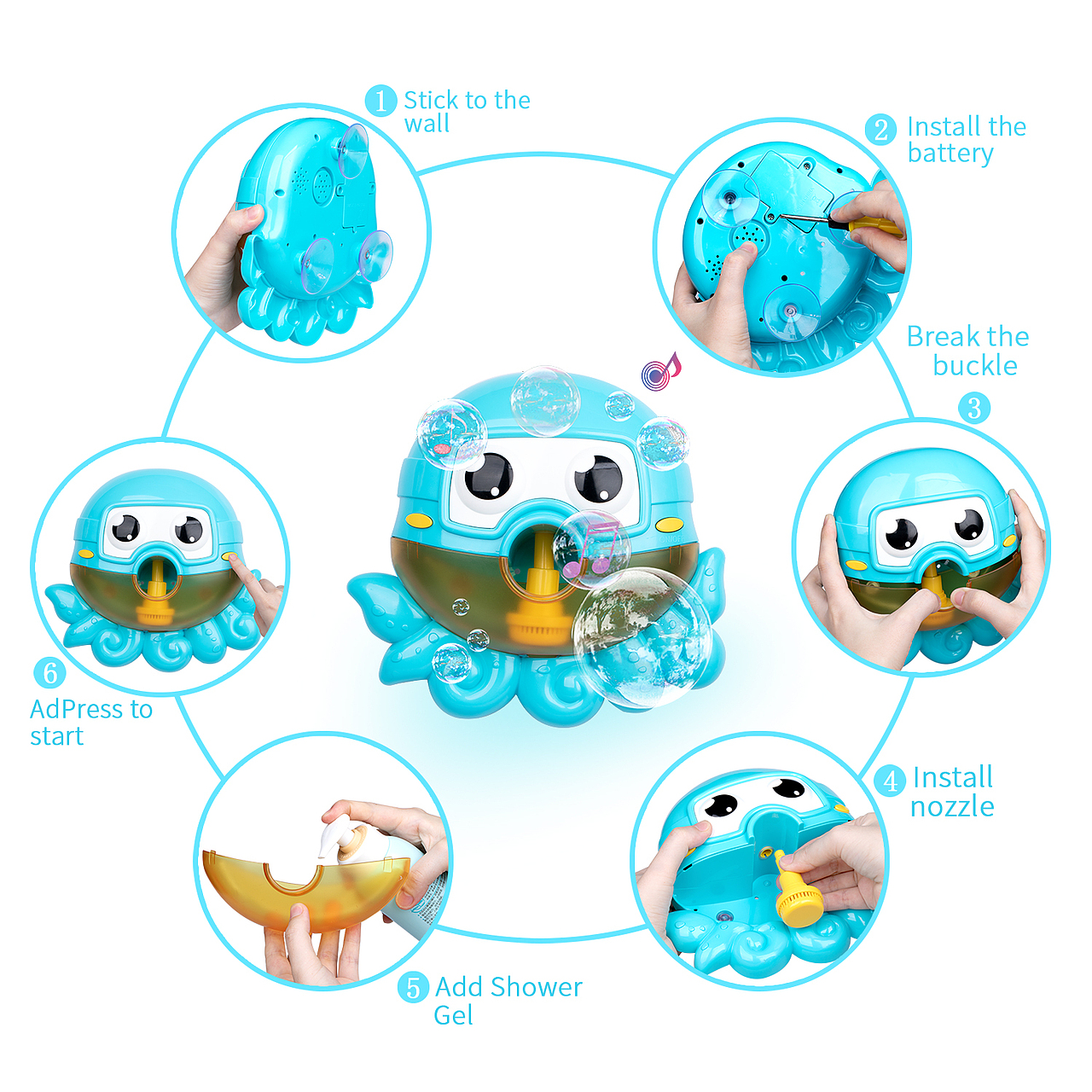 金洲视觉设计 亚马逊主图摄影设计服务 儿童玩具泡泡机