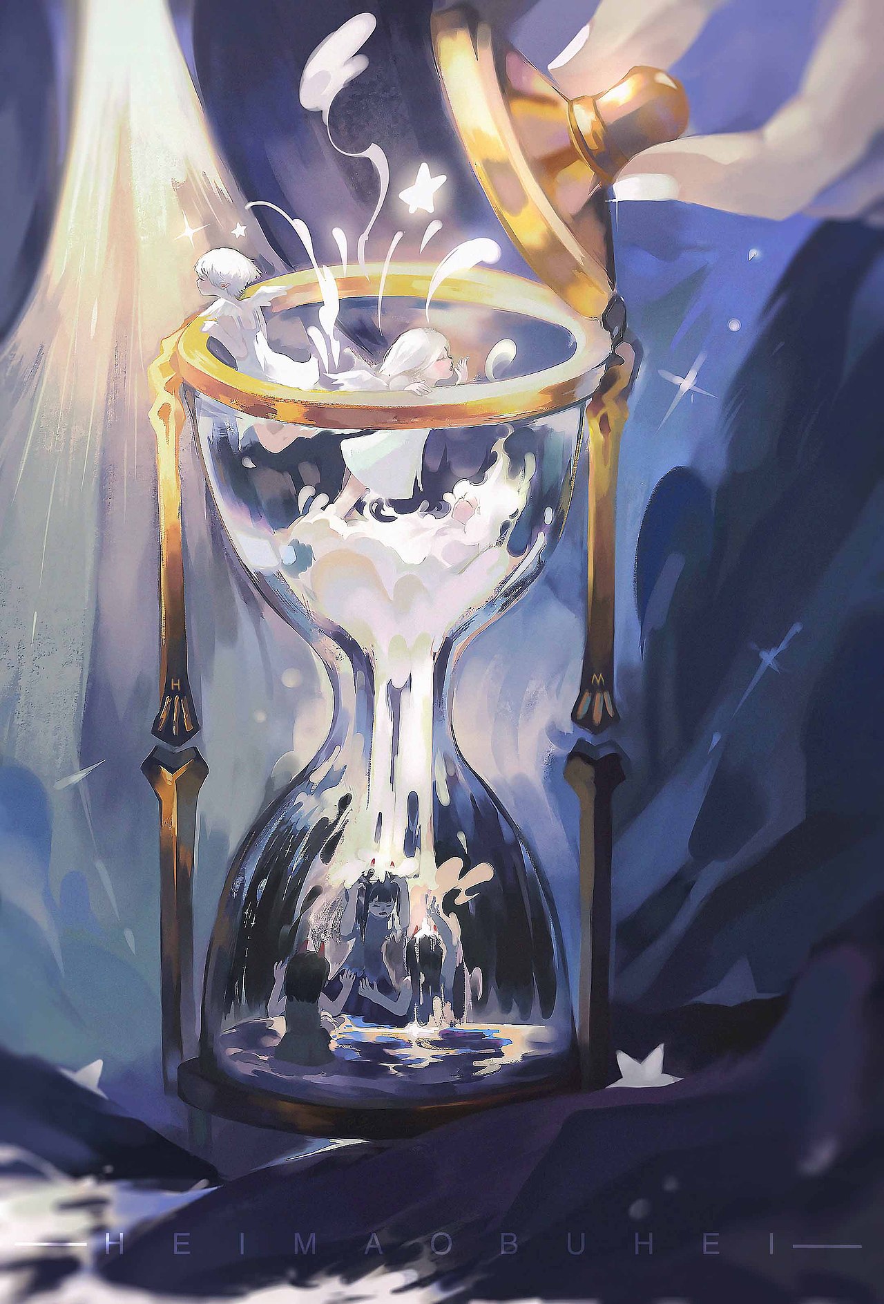 小天使幻想记（图ZMjkwNTc3OTI0） - 创作习作 - 站酷设计师黑猫布黑原创素材 - 站酷ZCOOL