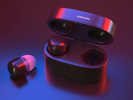 C4D蓝牙耳机建模渲染（个人主页-ZNTA0OTg2MjA=） - 产品 - 站酷设计师蘑菇设计原创素材 - 站酷ZCOOL