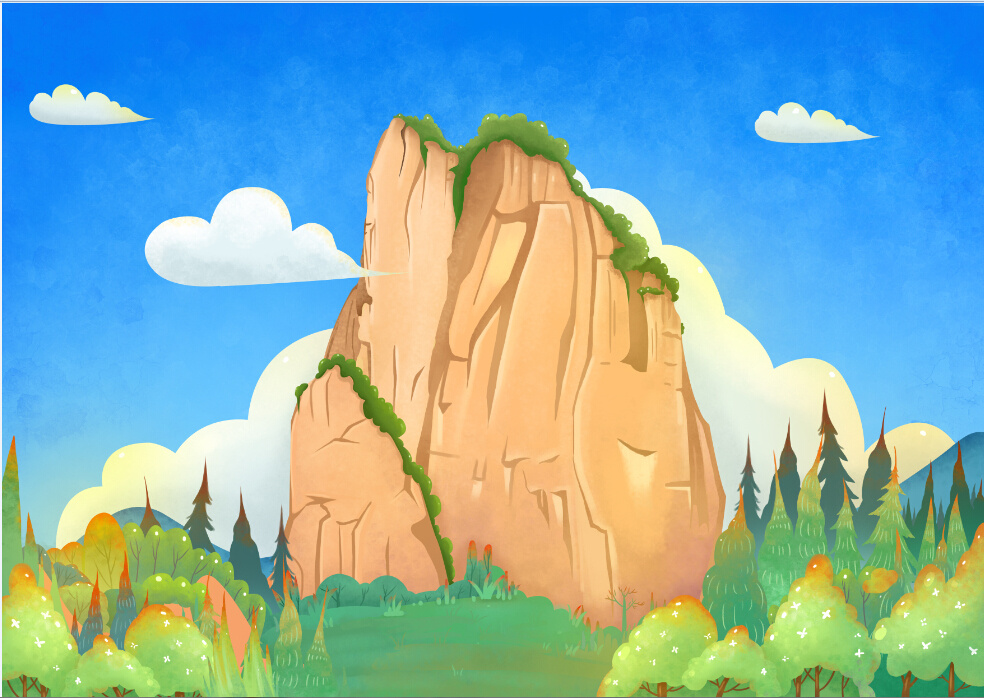 《雁荡山地质公园—儿童科普绘本》陈大树插画