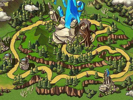 韩国游戏《命运之歌》地图原画设计