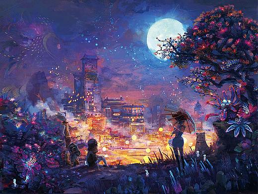 动画番剧《山河社稷图》片尾世界观插画