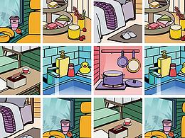 生活研究-插画海报系列